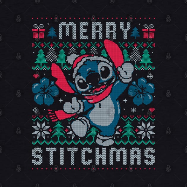 Merry Stitchmas Funny Cute Christmas Gift by eduely